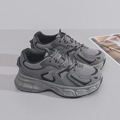 Sneakers Sportive da Donna Primavera/Autunno 2024 Versatili – Stile Coreano, Suola Spessa, Aumentano l'Altezza, Traspiranti per il Running Casual.