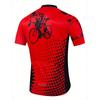 Anime Bicycler Digital Print Men's Cycling Jersey, Stretch Casual Men's Zip Up Breathable Short Sleeve MTB Jacket For Outdoor Sports