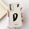 For Realme X2 XT Lucky Initial Letter Phone Case For Realme XT X2 Soft Silicone Shockproof Cases