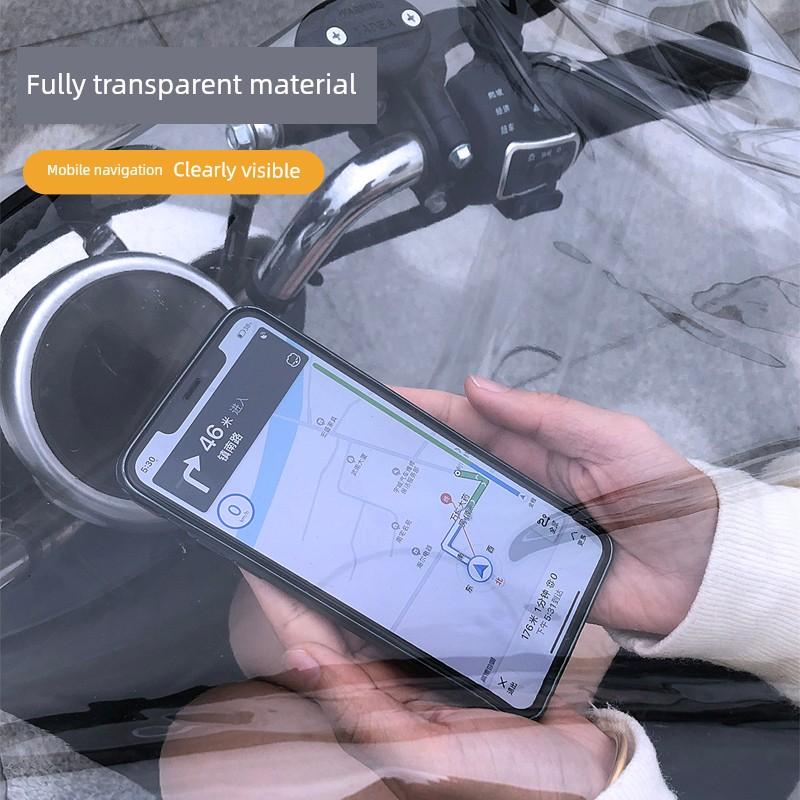 Transparent Raincoat for Electric Vehicles, Full-Body Rain Protection for Adults, Single-Person Riding, Motorcycle and Electric Vehicle Rain Poncho