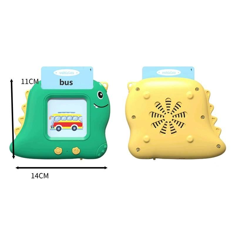 Engaging Dinosaur Educational Card Machine For Kids With Interactive Sound Features And Rechargeable Battery