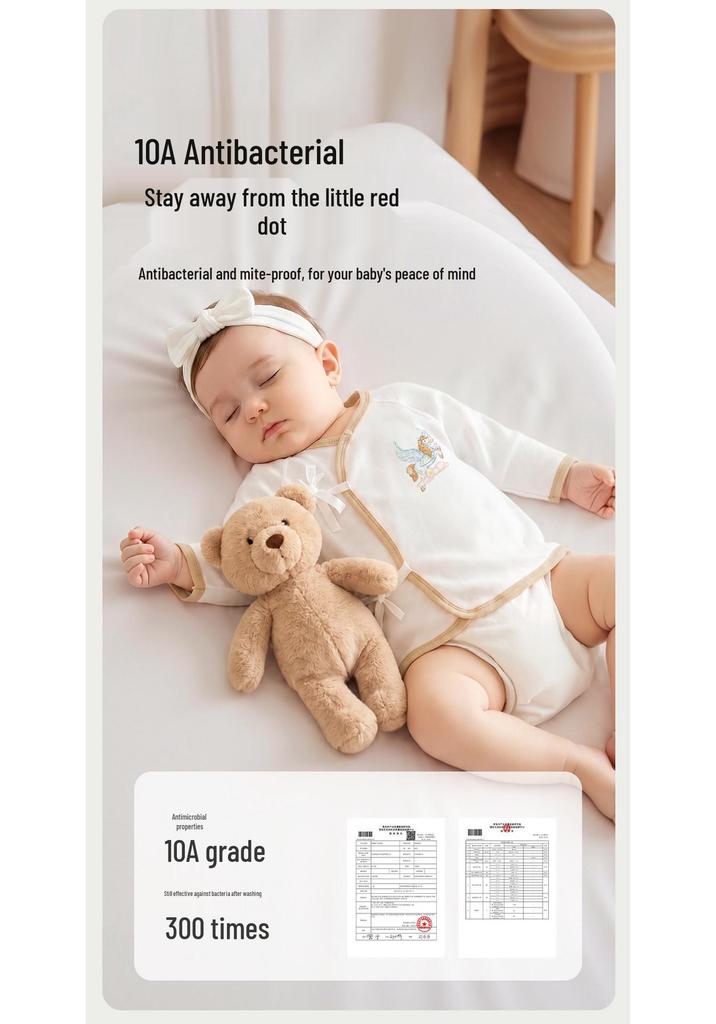 Newborn Summer Breathable Half-Back Top - Soft, Boneless Belly Protection