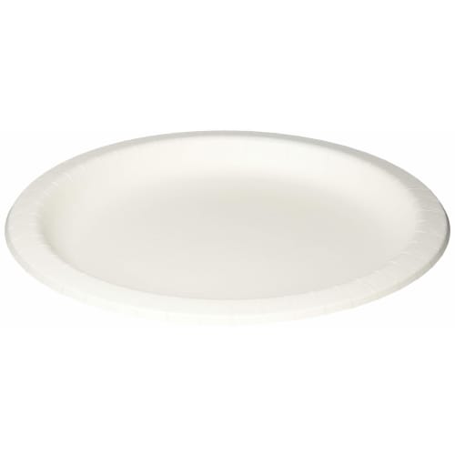 Paperware Natural Pulp Plates, 26cm, 50 Pieces, Thick, Microwave-Safe