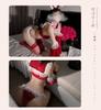“Pure & Sexy Christmas Bunny Temptation Lingerie Set: Quick-Release Battle Robe”