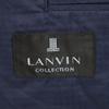 LANVIN Made in Japan wool Striped Pattern suit Setup Navy system Men's Used