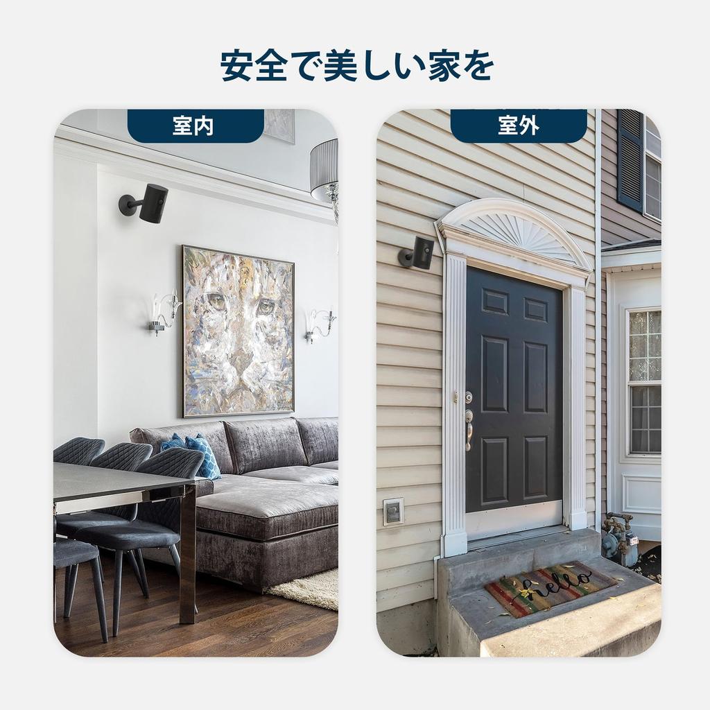 KIWI Design Security Camera Stand Camera Mount CCTV Camera Bracket for Ceiling and Wall Mounting Fixed Stand Adjustable Home Surveillance System