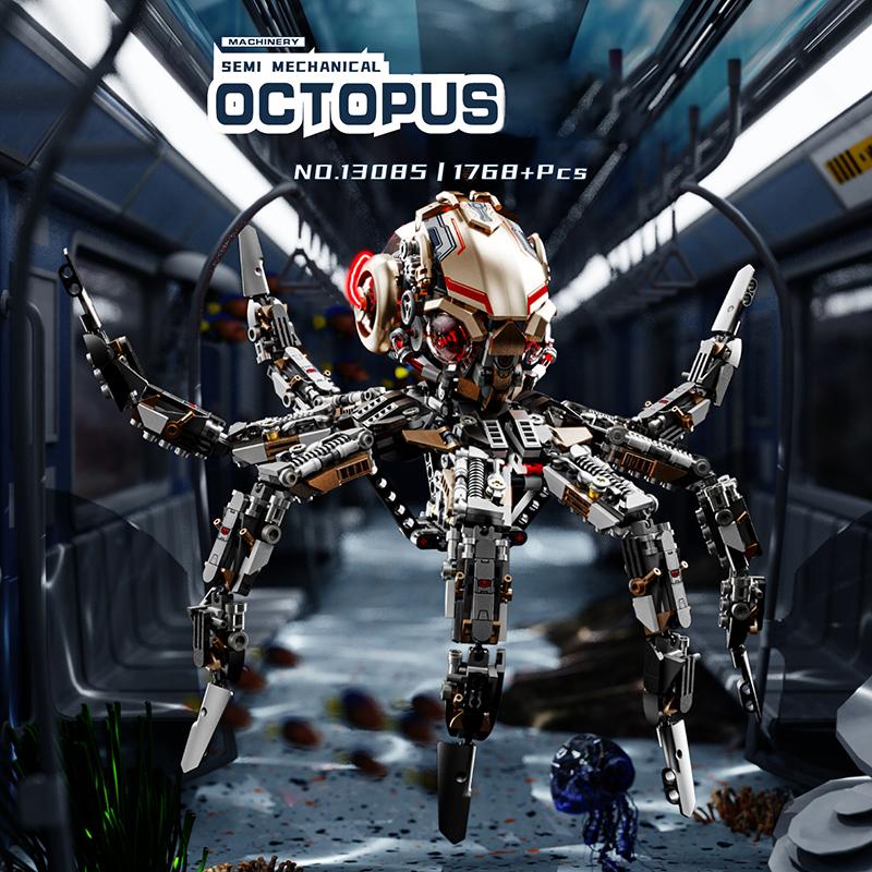 Mechanická zvířata Stavební bloky Papoušek Orel Velryba Brouk Model Cihličky se světlem Stolní displej Kolekce Dětské hračky Dárky