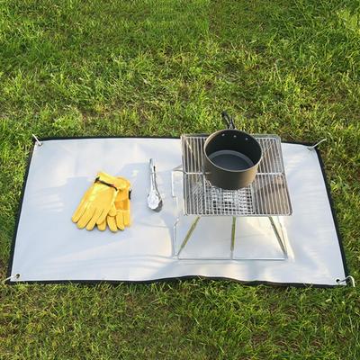 Fireproof Mat For Under Fire Pit Outdoor Camping Fire Pit Pad Outside Cooking Stain-Resistant Protection Pads For Rocky Floor