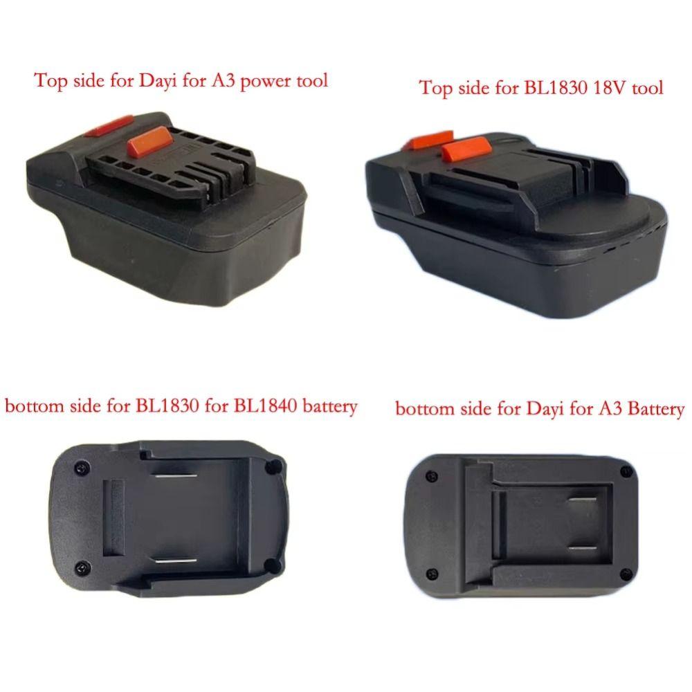 New 2 in 1 Lithium Battery Converter 18V Plastic Converter Base Power Tool Adapter Electrical Tool Accessory For Dayi Battery A3