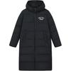 Original Casual Warm Hooded Soft Long Down Jacket Unisex Outerwear Black F51U349902B-BK