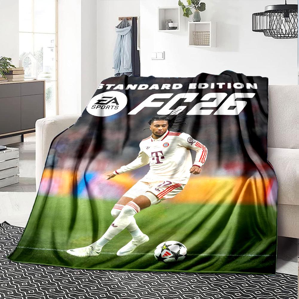 FC Theme Printed Blanket - Perfect for Couch, Bed, Travel & Outdoor Use | Machine Washable, Cozy & Durable.