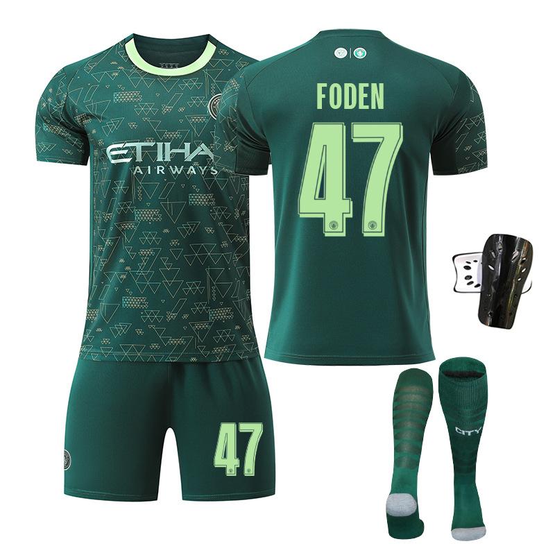 - Manchester City three-guest number Harland football jersey suit, male Sergio Foden Rodrigo