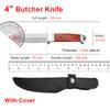 Forged Blade Butcher Boning Knife Wood Handle Utility Knife Chef Slicing Fish Fruit Steak Knife Cleaver Meat BBQ Kitchen Knives