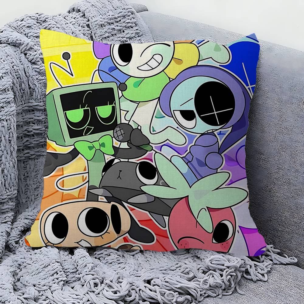 D-Dandys WorldS Cartoon Personalized Pillow Cover Kids Bedroom Wild Party Decor Pillowcase Kid Birthday Shower Gift