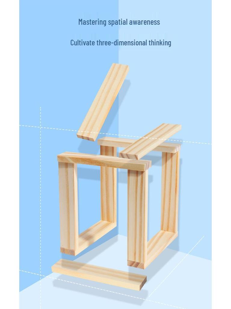 Wooden Building Blocks for Kids: Educational Construction Toys for Stacking and Building Fun