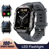 Outdoor Sports Smart Watch 2.01 inch HD Screen LED Flashlight Bluetooth Talking Smart Watch for Men Women Holiday Gifts