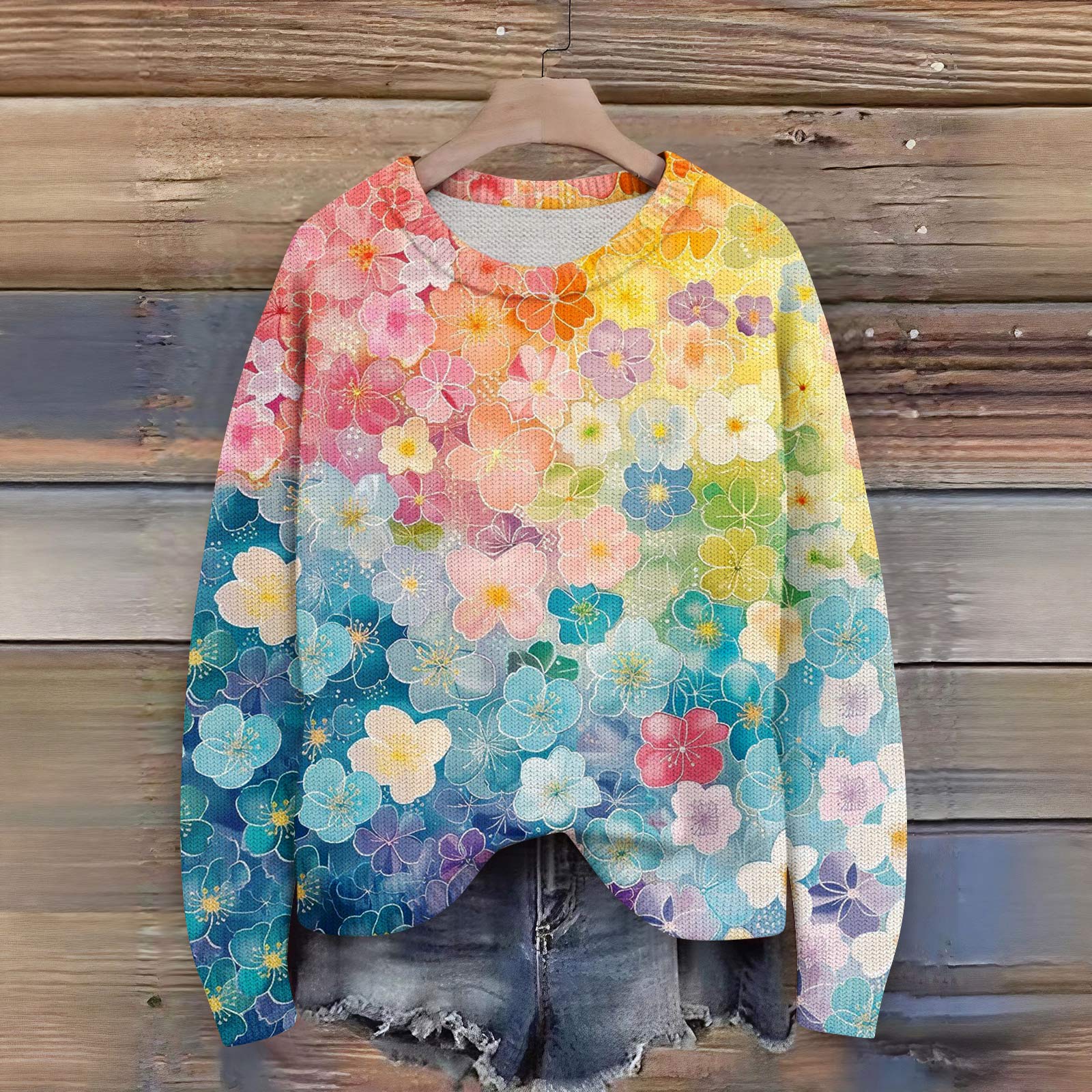 

Пуловеры с длинным рукавом для женщин, с круглым вырезом, повседневные, милые, с принтом, вязаные, оверсайз XL