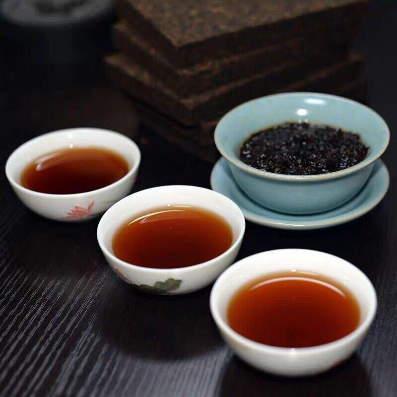 Çin Eski Puerh Çay Tuğla Olgun Puer Menghai Shu Çay yapışkan pirinç Tadı Puerh