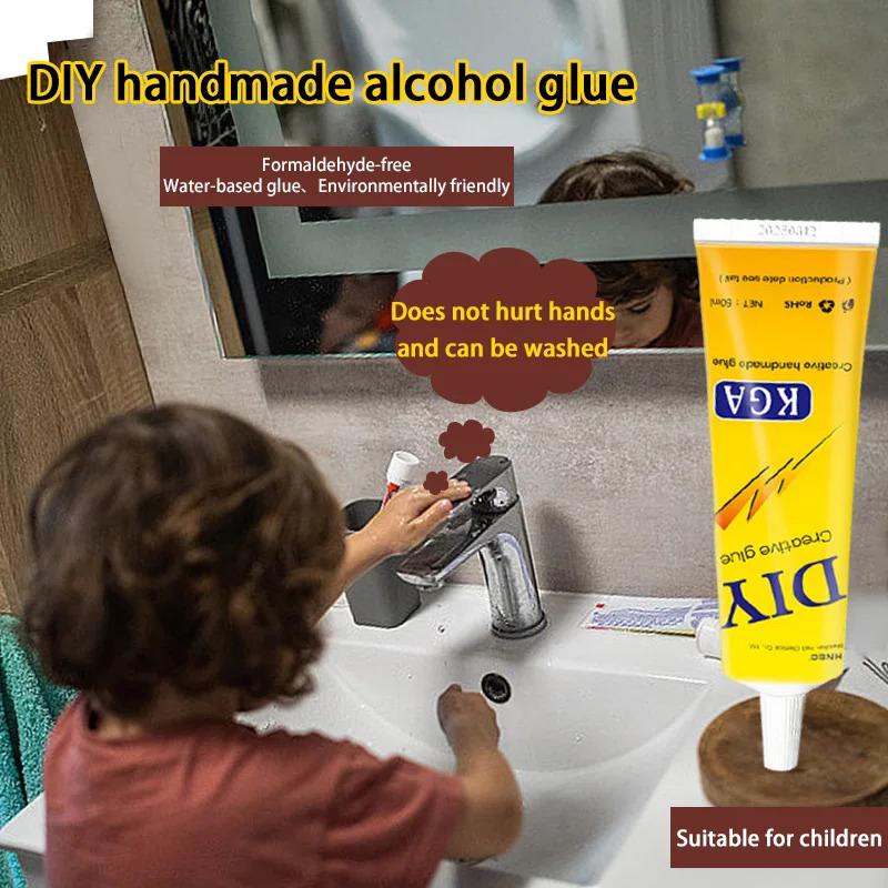 Safe Glue For Children Transparent Multi-Purpose Glue | Fast-Drying | Bonds Fabric, Puzzles, Buttons, Dried Flowers & More