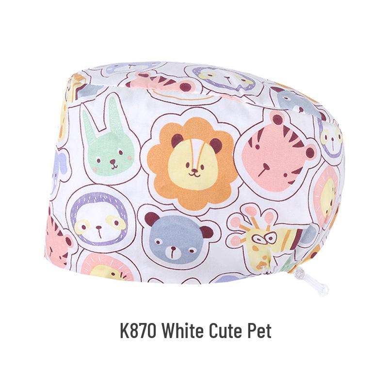 Oddychający Czysta Bawełna Czepek Chirurgiczny dla Lekarzy i Pielęgniarek