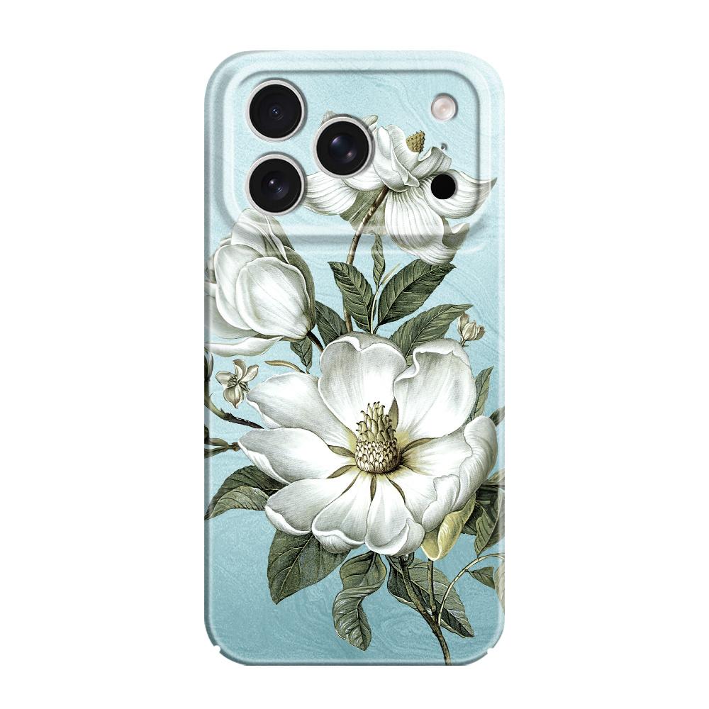 Gorgeous Magnolia Phone Case For iPhone 17 Air 16 16E 15 14 Plus Pro Max Film Hard Cover