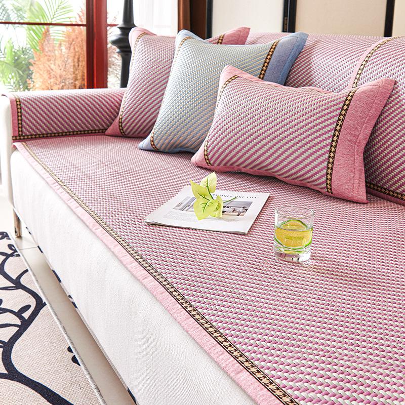 Strictly Selected Rattan Mat Sofa Cushion Summer Summer Mat Seat Cushion Non-Slip Sofa Cover Cold Cover Cloth Cool Cushion