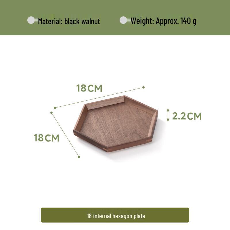 DH Black Walnut Square Serving Tray