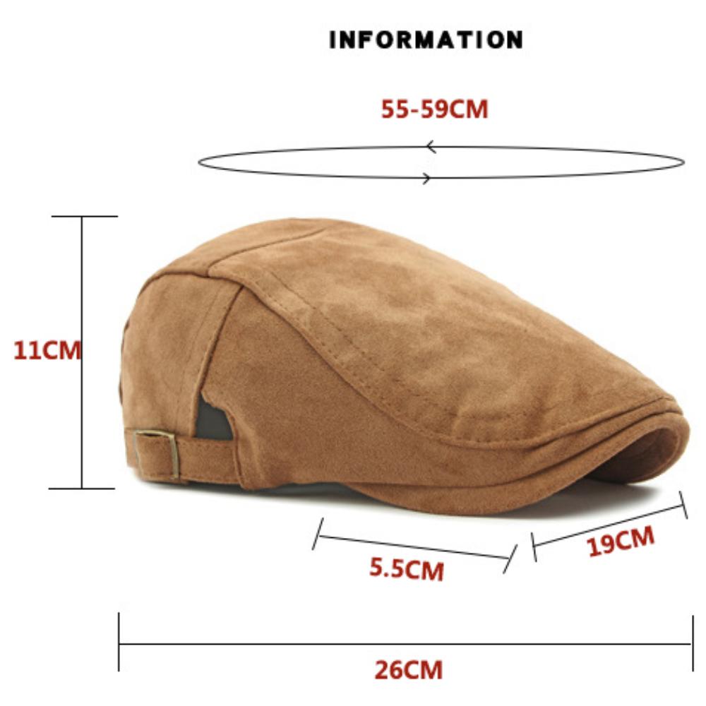 HT4954 Berets Men Women New Autumn Winter Hat Retro Artist Painter Suede Beret Hat Male Female Ivy Flat Cap Adjustable Beret Cap