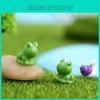 Resin Ornament Moss Micro Landscape Figure Decor Blue-eyed Little Frog Diy Material 1.8*1.6cm