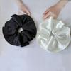 Vintage-Style Extra Large Satin Bow Scrunchie In Solid Color