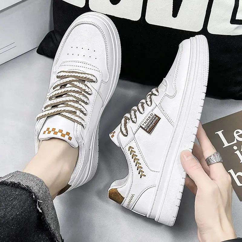 

Fashion Men s Casual Shoes Embroidery Non Slip Wear to Work Spring Autumn Male Shoe Walking Comfortable Trends 2025 Hiking Sale Sneakers 44
