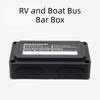 Heavy-Duty Modular Design DC 48v Distribution Block M8 Studs 300A Rated Bus Bar Box Highest Amperage Rated 4 Terminal Studs