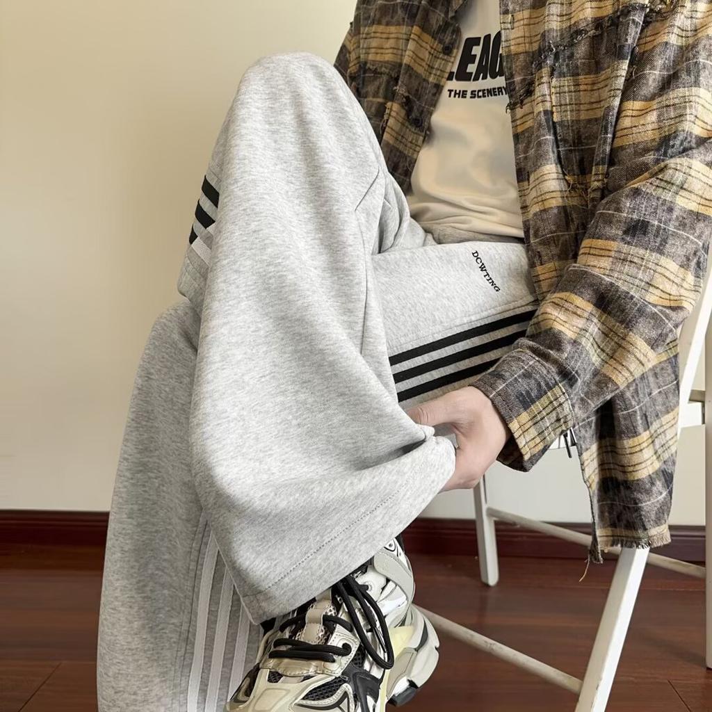 Sweatpants Men's Autumn Loose Casual Sports Trend Brand Straight Pants Retro High Street Pants