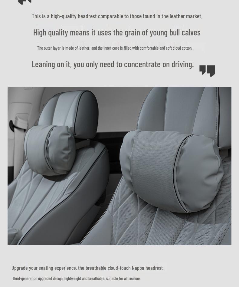 Buick Compatible Headrest Neck Pillow for Envision Plus, Regal E5/E4, LaCrosse, Envision S, GL8, Velite 6, Century