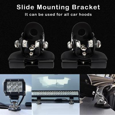 Motorhauben-LED-Lichtleisten-Montagehalterung, Arbeitslicht-Halterung, Halterbasis, universell für Autos, Limousinen, LKWs, UTVs, SUVs