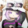 Hololive Nekomata Okayu Bedding Set Single Twin Full Queen King Size Aldult Bedroom Duvetcover 3D Anime Boys Cover Bed Set