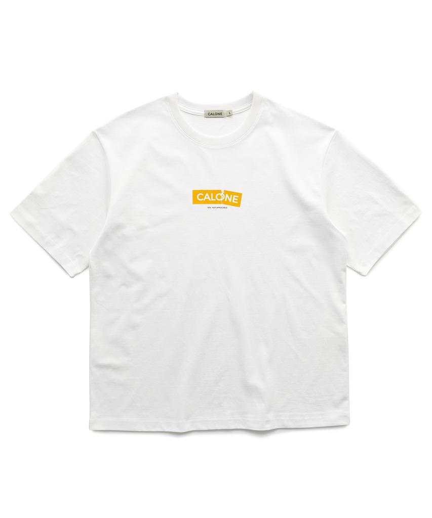 CALONE Box Cotton Short Sleeve T-Shirt White