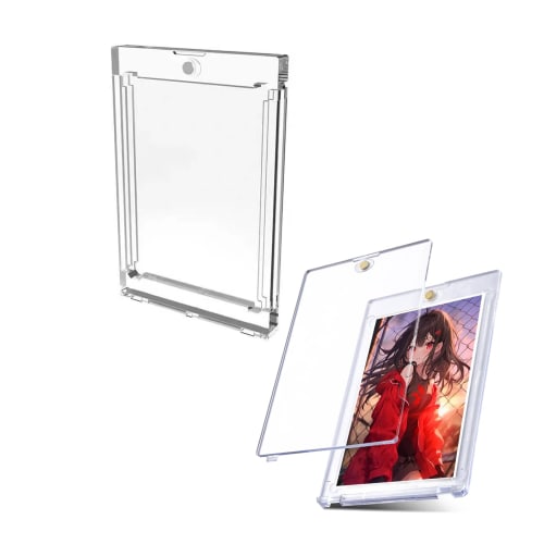 WISSUA Magnetic Loader Card Case, UV Protection, 35pt [Official Sleeve Compatible] for Pok?mon Cards, Yu-Gi-Oh! Cards, and MTG (Set of 3)