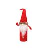 Reusable Faceless Doll Wine Cap Non-woven Wine Bottle Bag Christmas Wine Bottle Cover  Red Wine