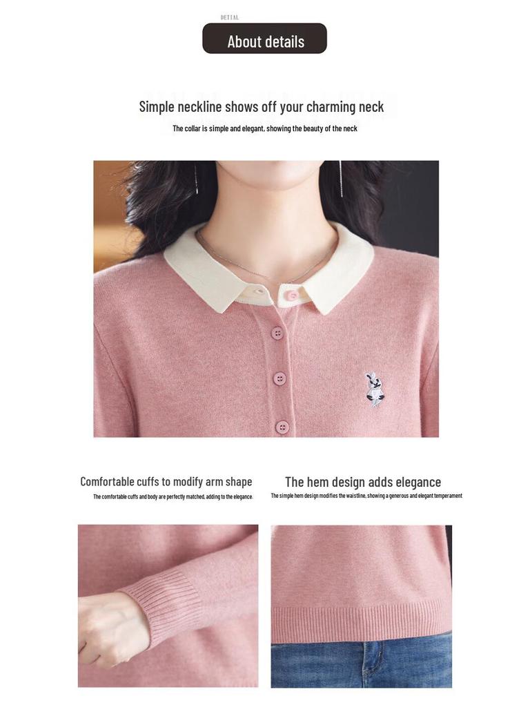 SNOWFLYING Women's Embroidered Pullover Sweater