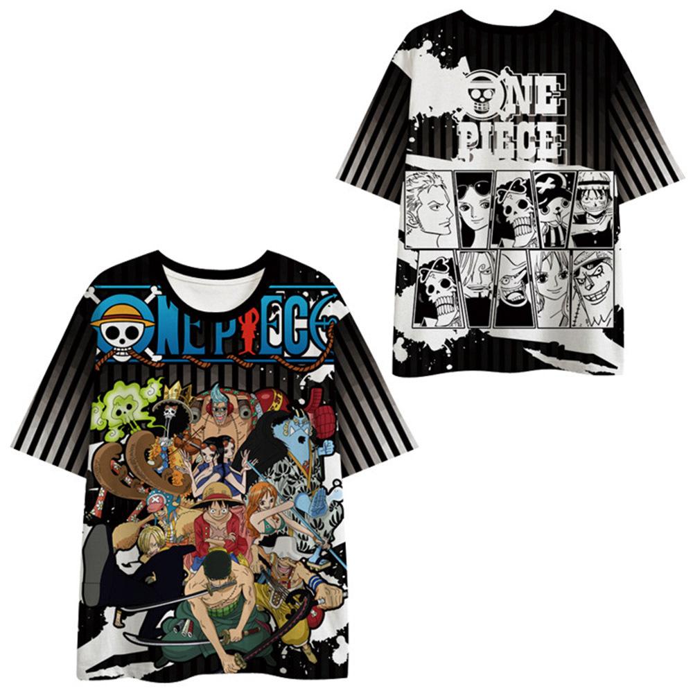 13 Colors ONE PIECE T Shirt for Men Women Summer Clothing Fitness O Neck Anime Man T-shirt for Male Oversized New Men T-shirts Tops