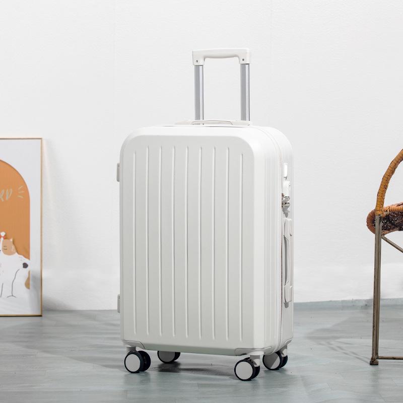 

Высококачественный чемодан на колесах: Дорожный чемодан большой вместимости с двухслойной молнией для студентов и мужчин и женщин 20 inches