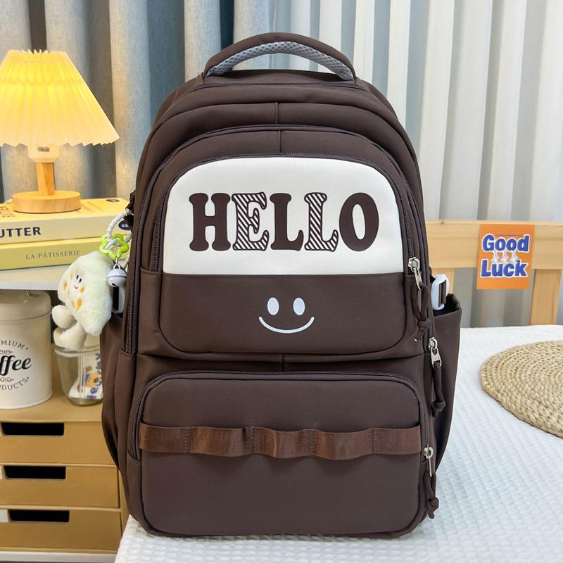 Junior High School Student Schoolbag Large Capacity New Japanese Backpack Men and Women the Same Style Fashion Simple Travel Leisure Backpack Women