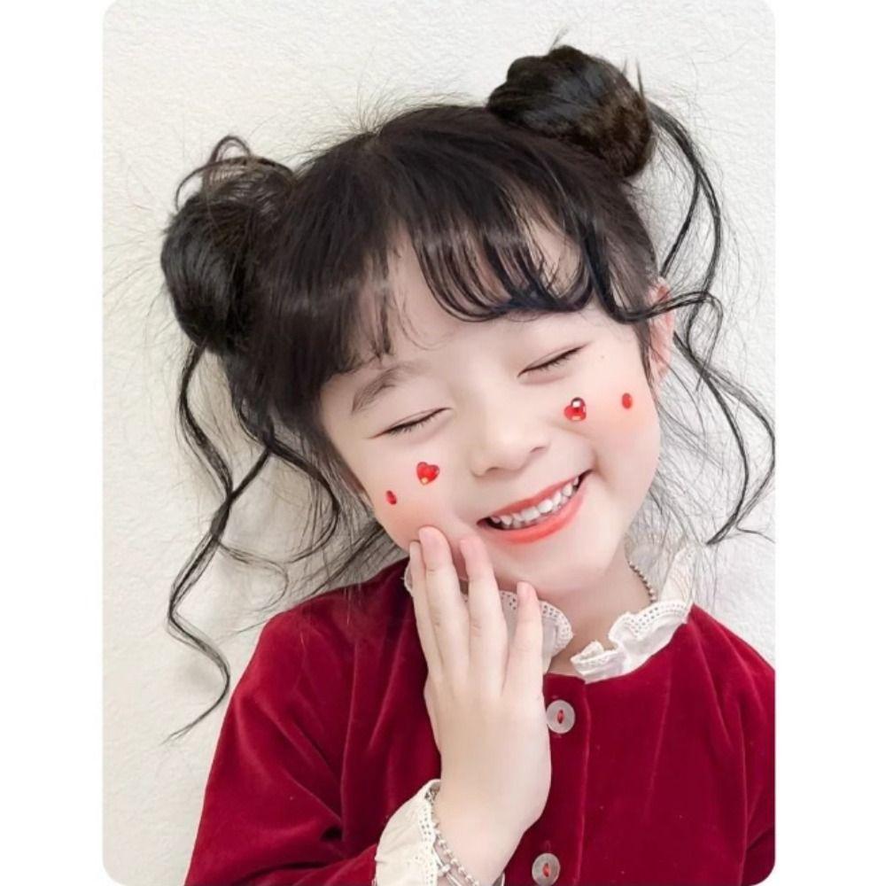 Curly Chignon Kids Messy Hair Bun Hair Extensions False Hair Pieces  for Children