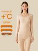 Women's Seamless Thermal Underwear Set - Round Neck, Autumn/Winter Warmth