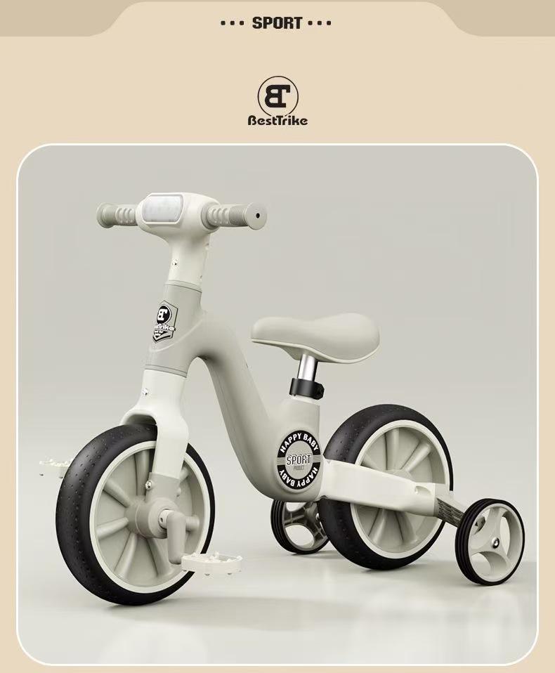 Children's 2-in-1 Balance & Pedal Bike: Unisex Tricycle Scooter for Ages 3+