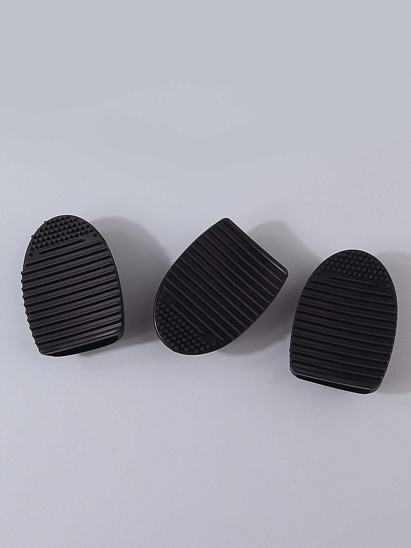 

3/6 pieces of multi-functional makeup brush cleaning egg silicone anti-slip high-efficiency stain removal and cleaning tool чёрный