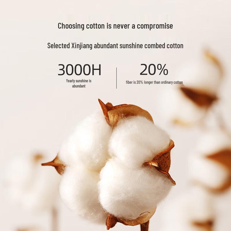 JD Jing Shu Mian 50-Count Dudu Cotton Mid-Rise Briefs with Silk Crotch