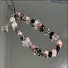 Handcrafted Beaded Phone Chain Strap with Decorative Charms and Metal Accents for Mobile Phone Cases and Camera Accessories