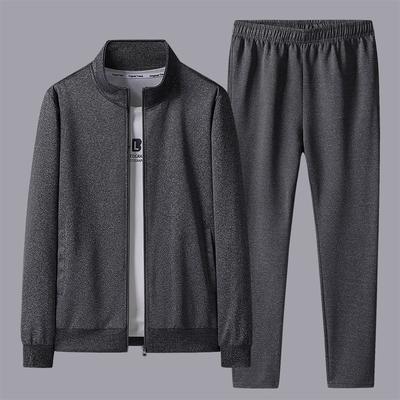 Traje de ropa deportiva para hombre Primavera y otoño Ropa deportiva casual Traje de pantalones de manga larga para hombre Suéter Traje de 2 piezas para correr